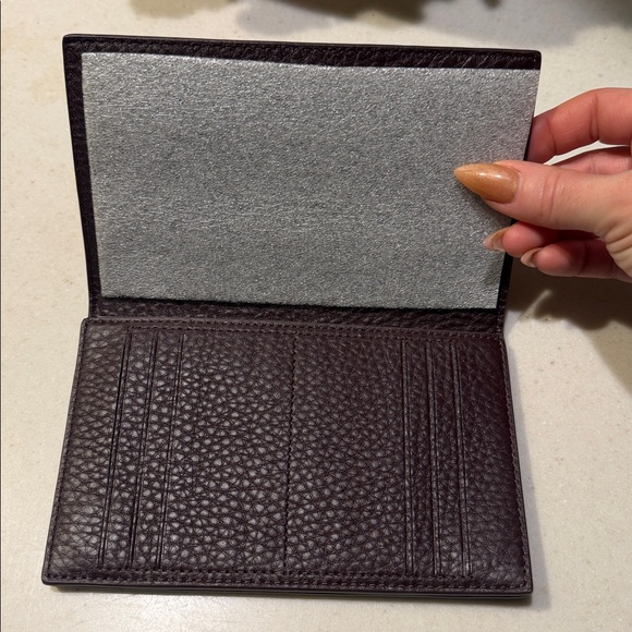 Dagne Dover Oxblood Leather Accordion Wallet - Picture 2 of 5